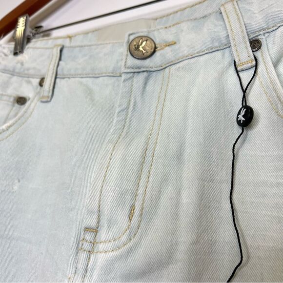 One Teaspoon Jackson Utility Mid Waist Wide Leg Jeans Le Surf 31 NEW - Picture 6 of 14